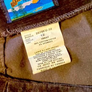 Stretch corduroy skirt super soft looks new. A little above the knee.